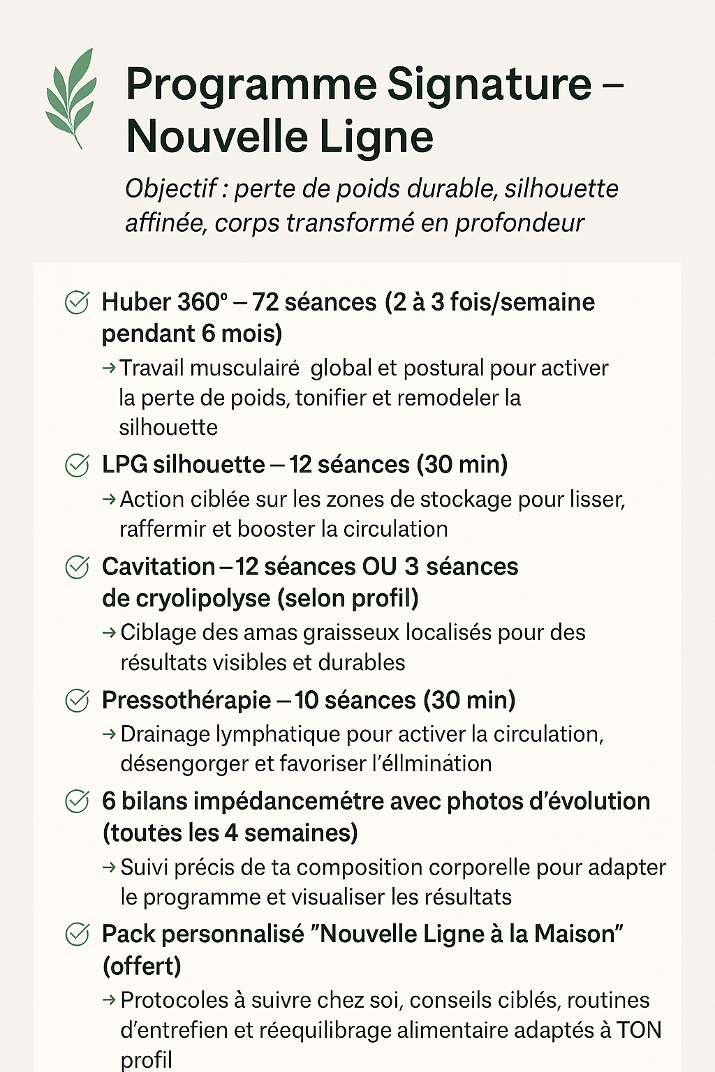 PROGRAMME SIGNATURE " Nouvelle Ligne"
