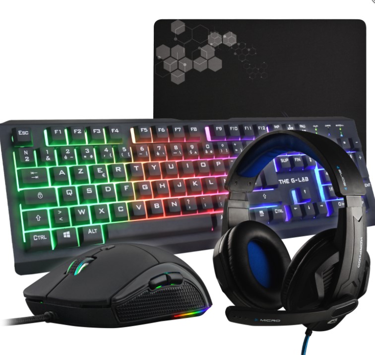 Pack Clavier/Souris The G-LAB COMBO SELENIUM