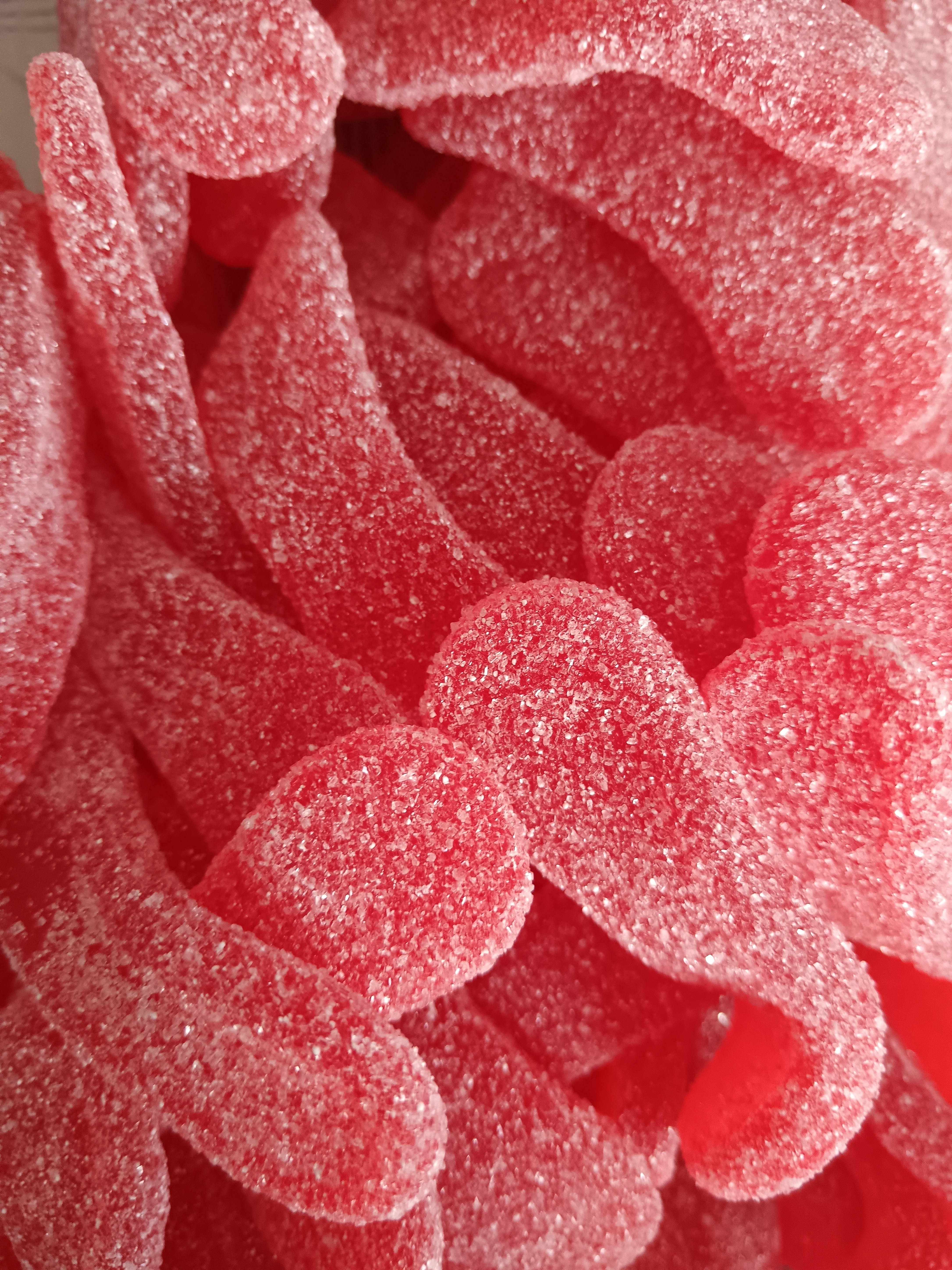Langues fruits rouges sucrées 100g