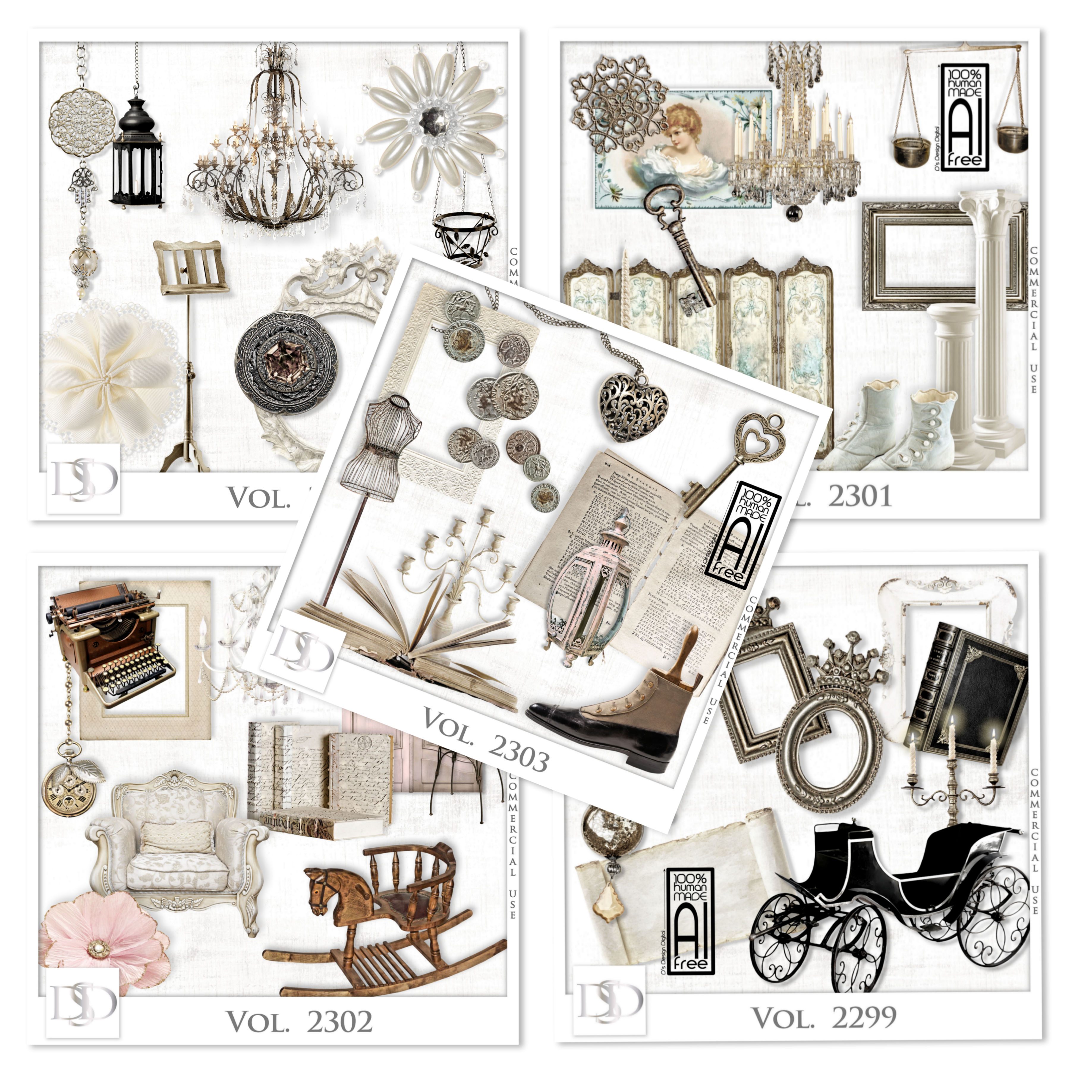 Vol. 2299 to 2303 Vintage/Victorian Mix