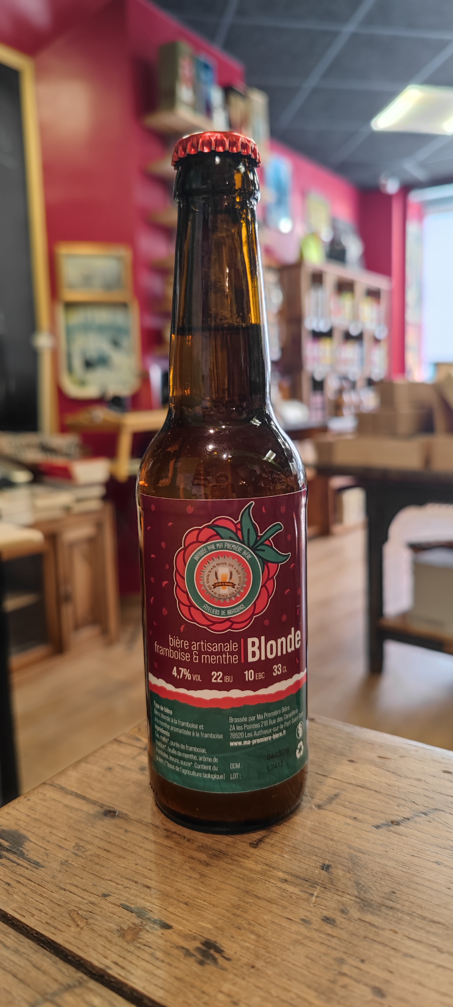 Brasserie Ma première bière Framboise & menthe