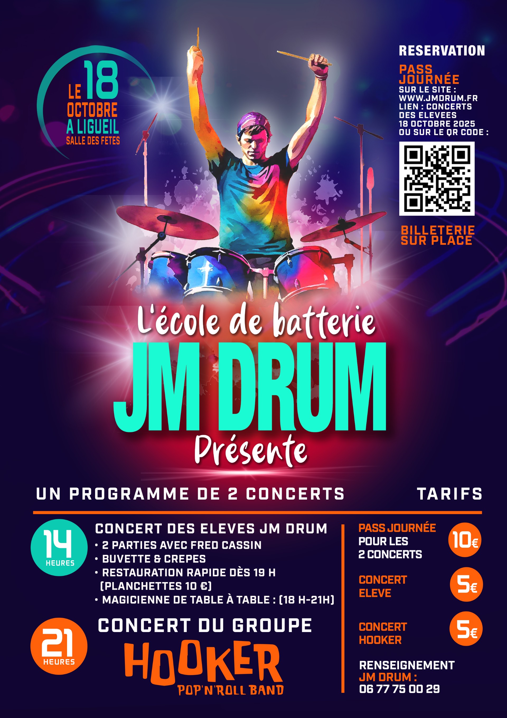 Concerts élèves + groupe Hooker 18 octobre 2025