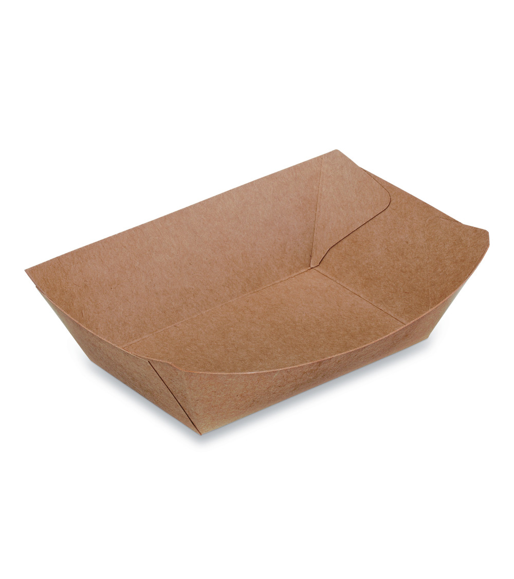 250 barquettes carton kraft 375ml