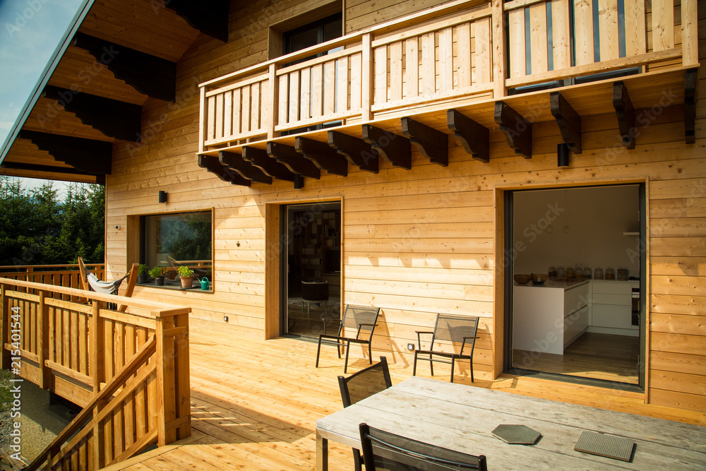 Chalet en bois massif