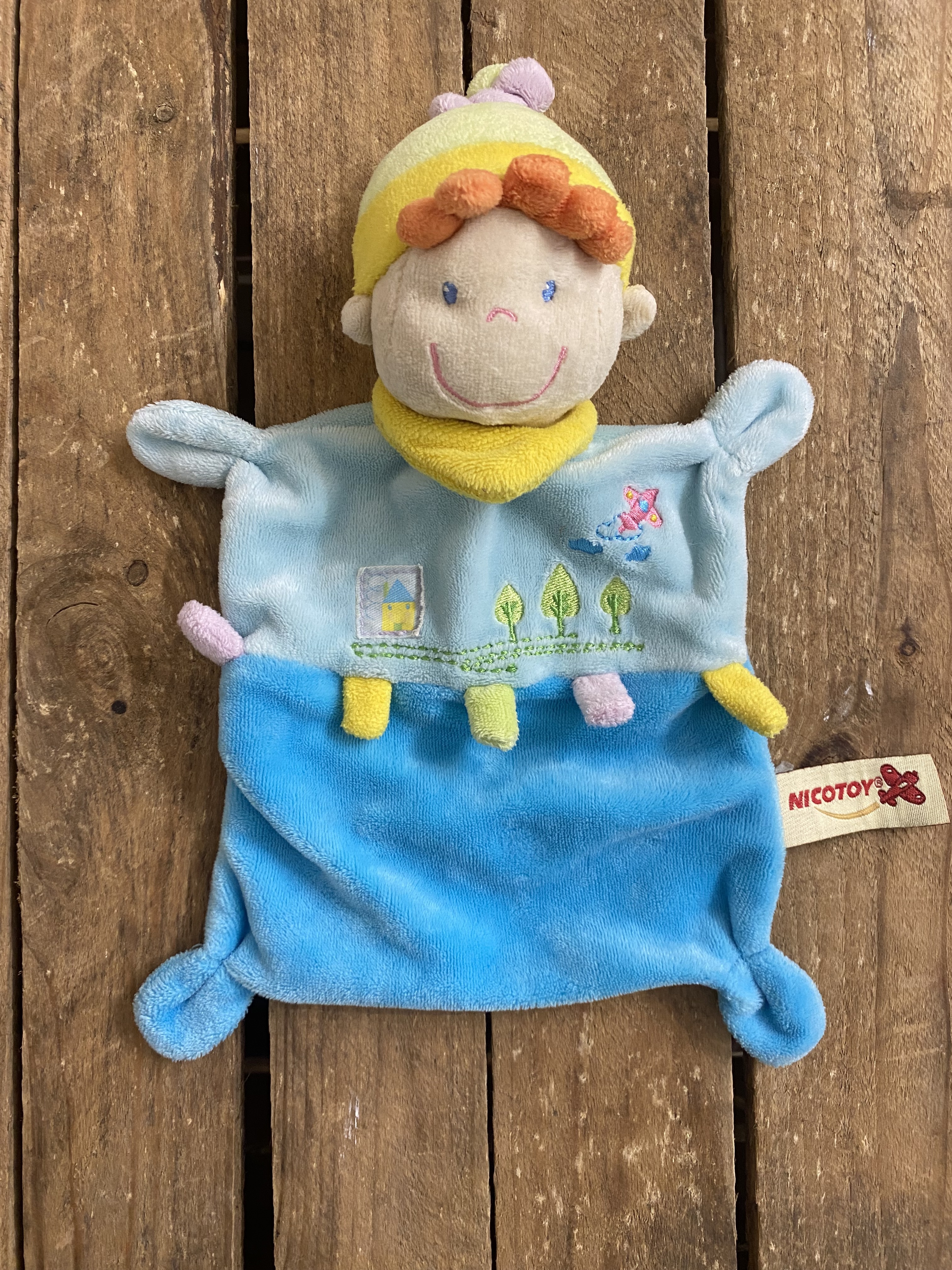 Doudou plat petit garçon - SIMBA/NICOTOY