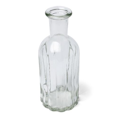 Vase Verre Ciselé 19x7,5cm
