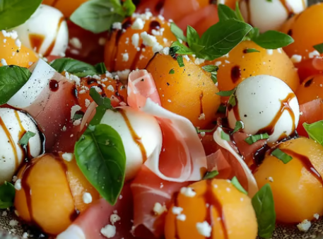 Salade de Melon, Jambon de Pays & Feta
