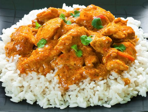 Emincé de Dinde au Curry & Miel, accompagné de son riz basmati