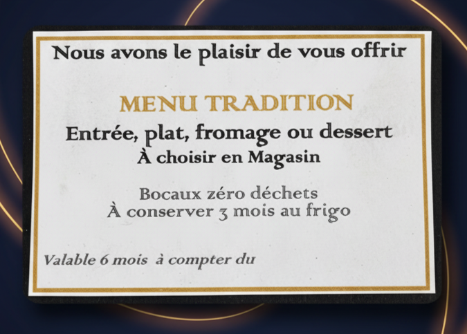 Bon cadeau TRADITION