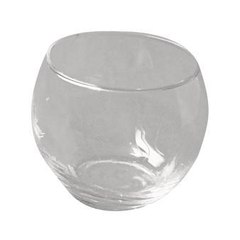  Vase en verre, ronde, 6,5 cm ø 