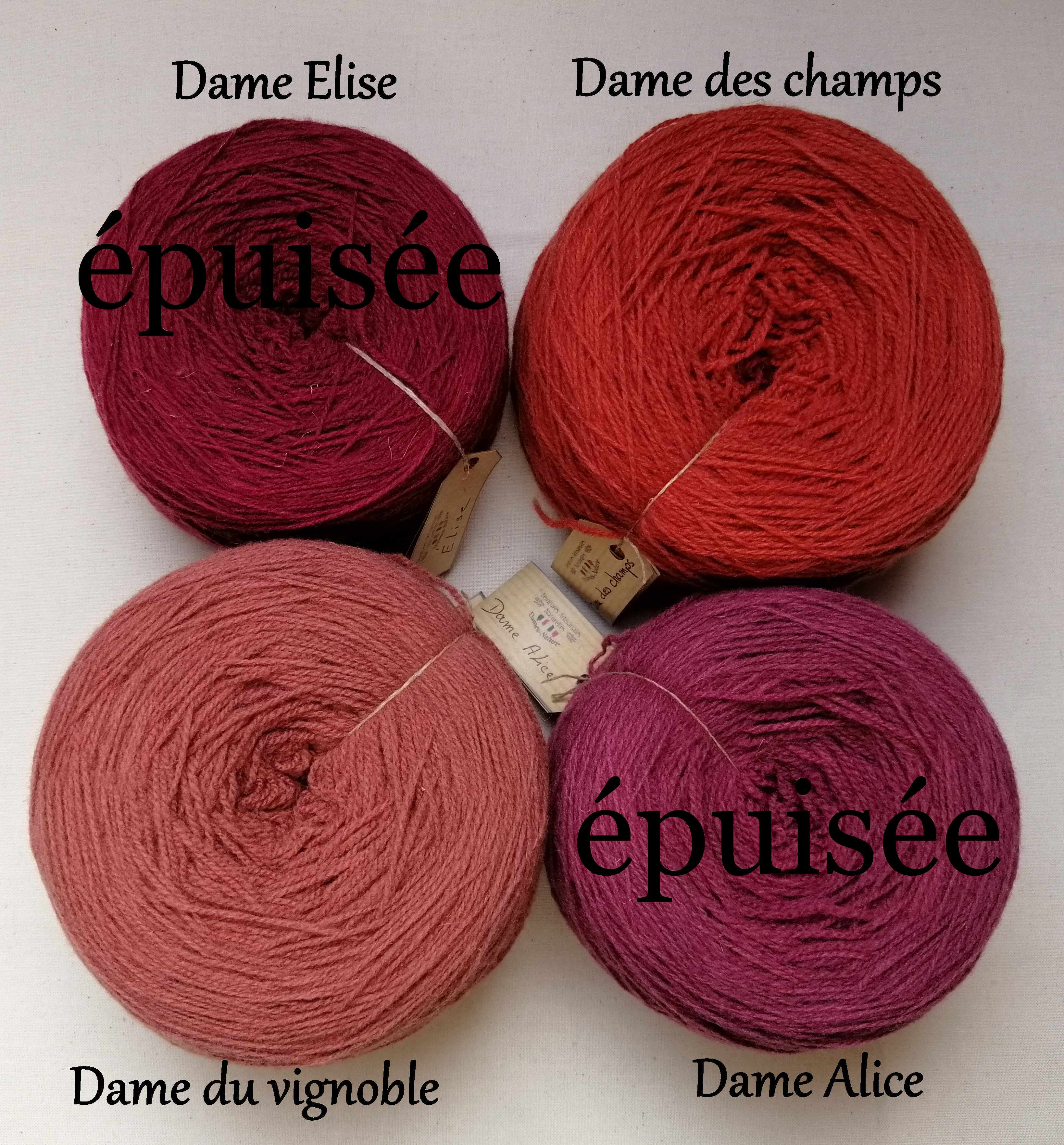 Les rouges et les roses nuancés