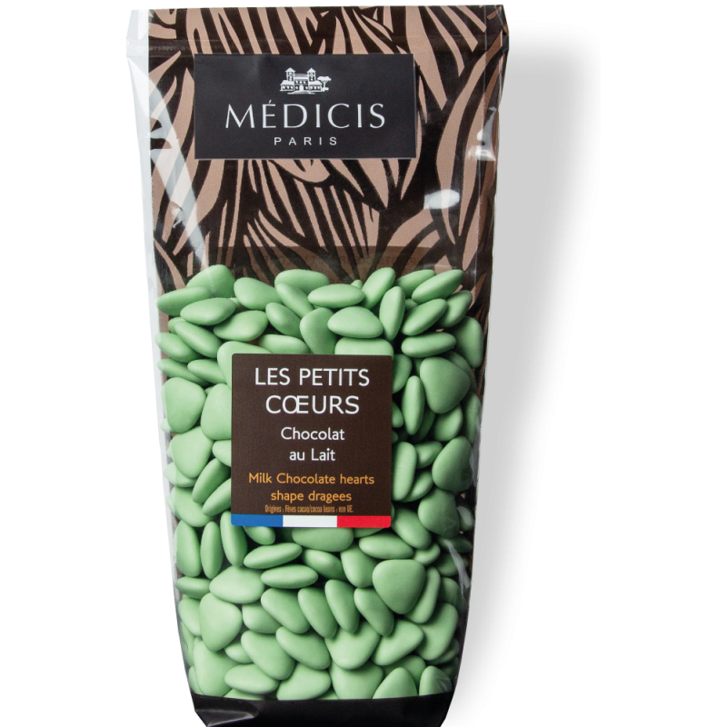 250g petits coeur vert sauge
