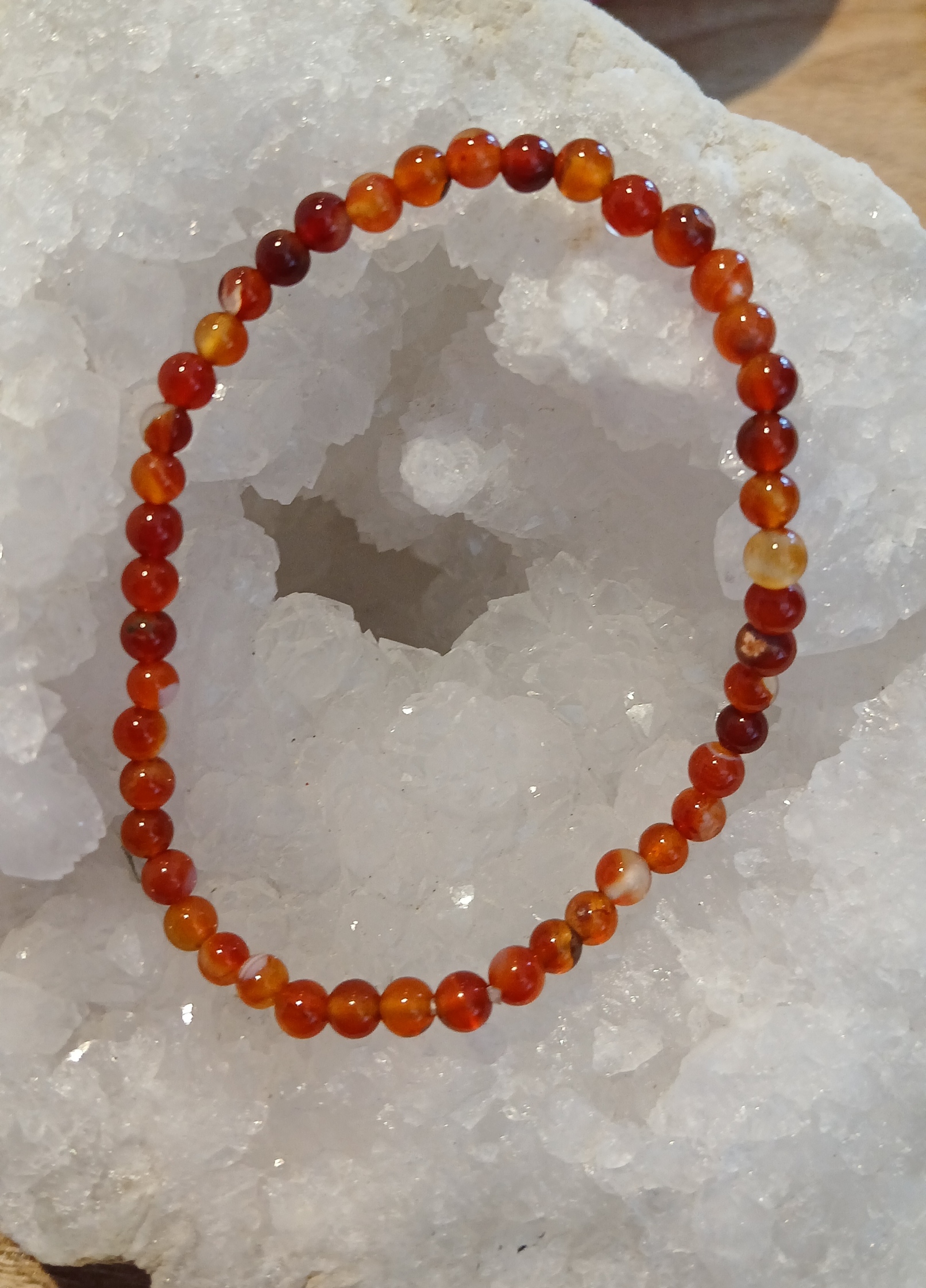 bracelet en cornaline