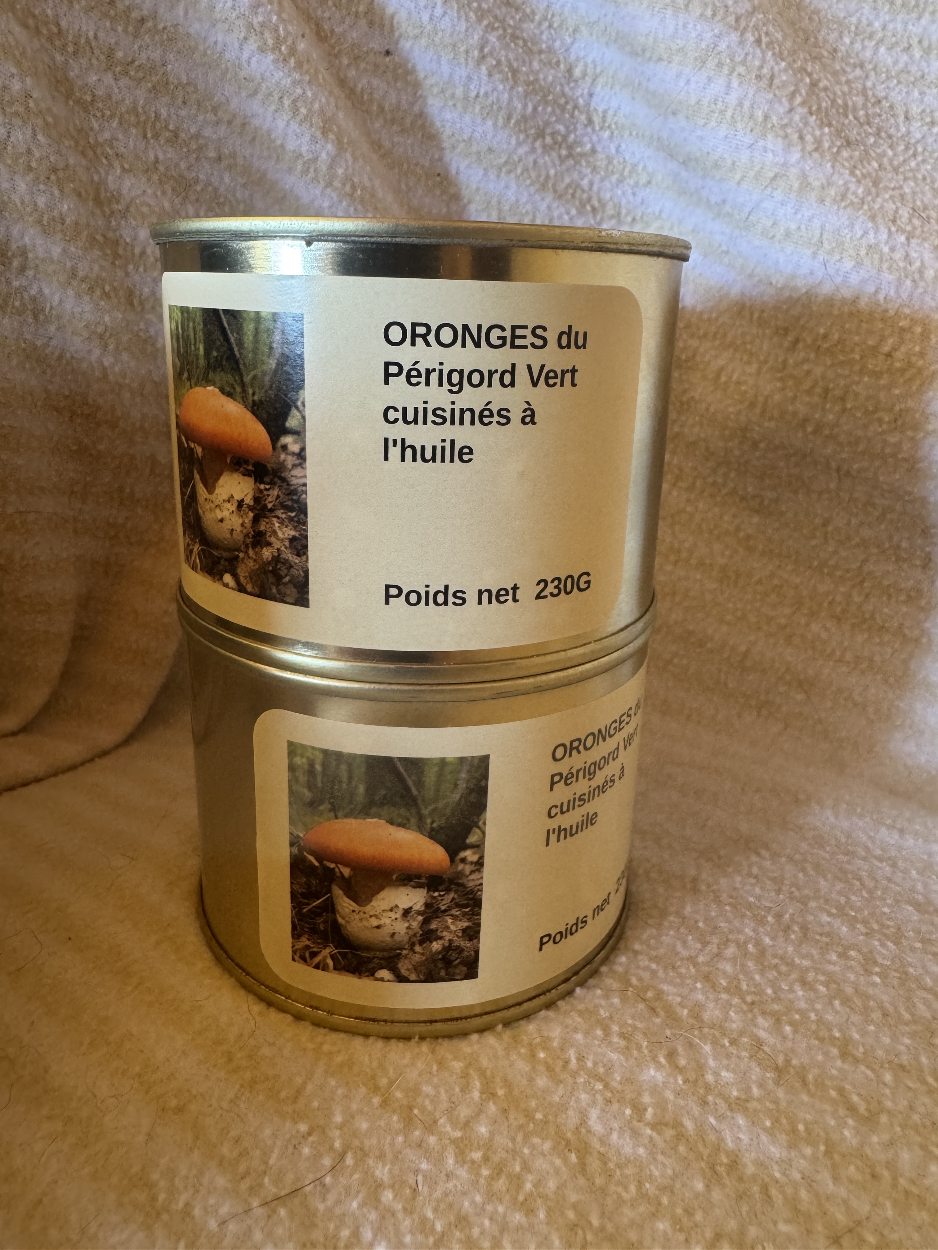 Amanites des césars / oronges 230g 