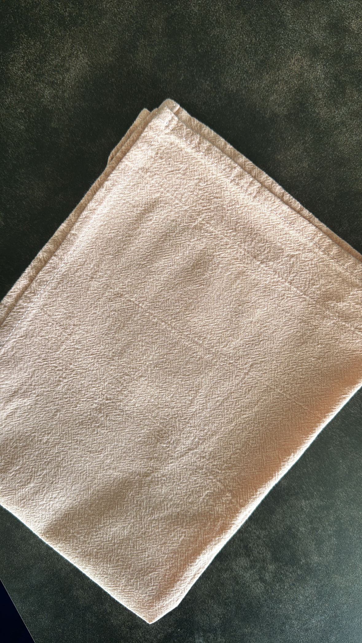 Serviette rose 