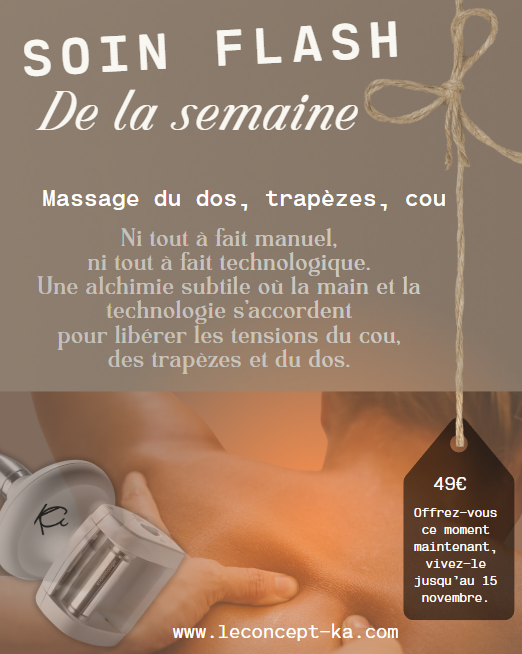🍁 Flash d’Automne – 1 semaine seulement ! 🍁 Spécial cou, trapèzes, dos 