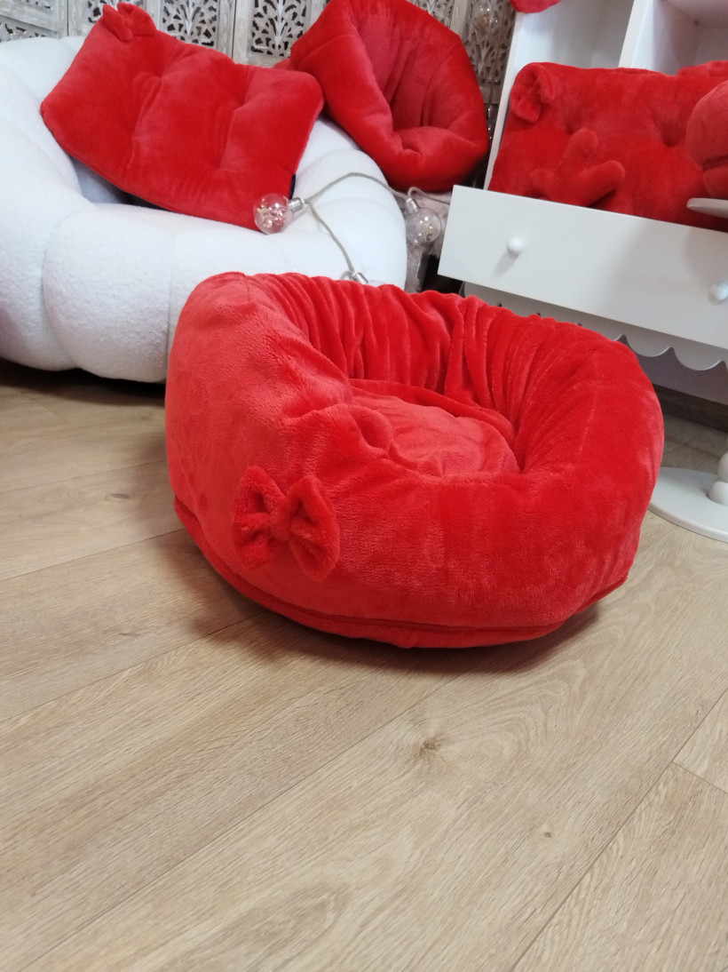 Housse pour Pouf Pilou Rouge Passion