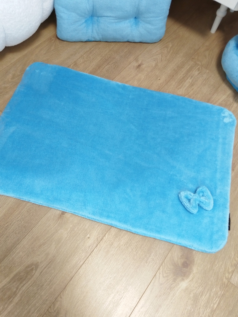 Housse 85x55 Pilou Bleu Cristal