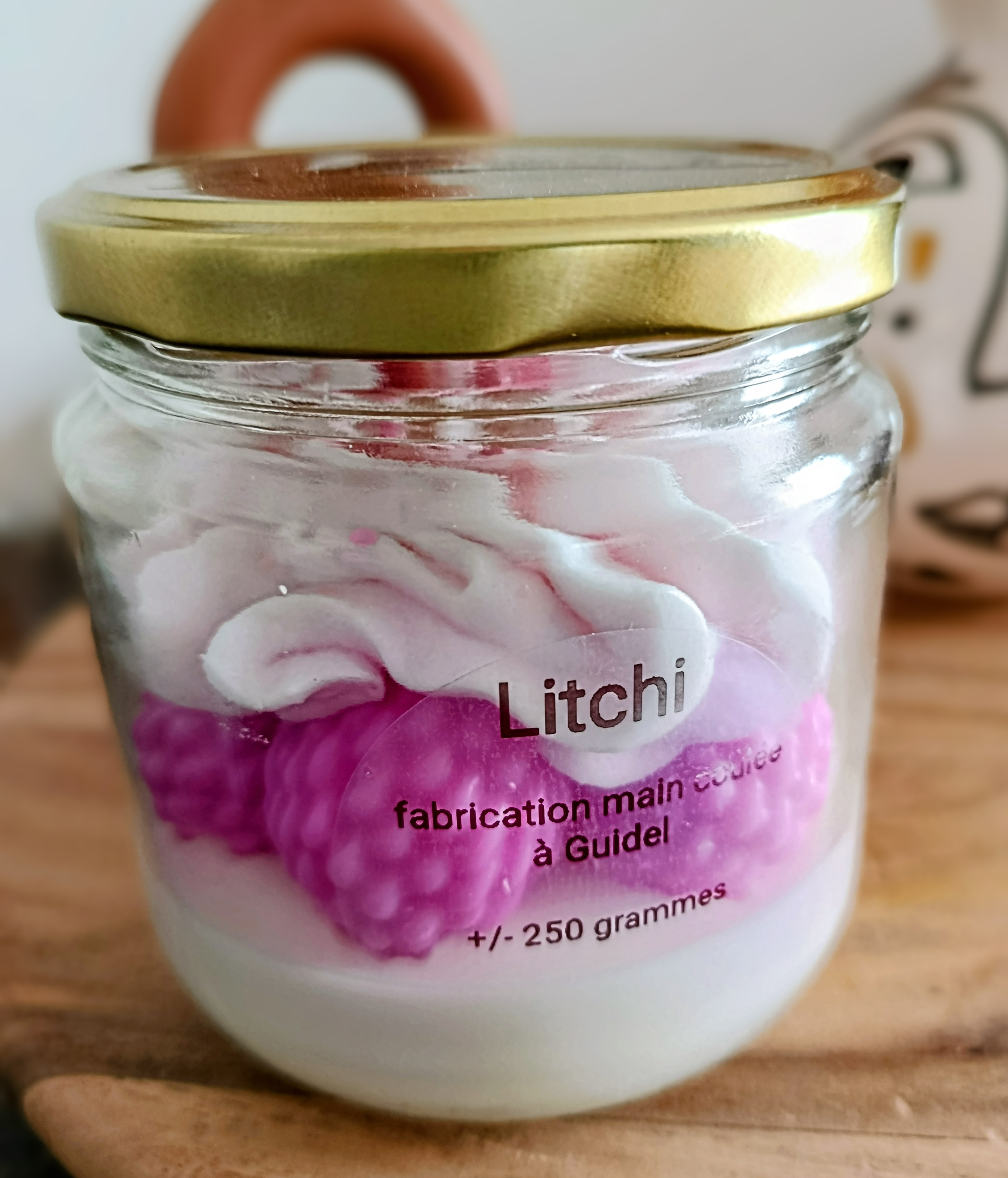 bougie gourmande litchi