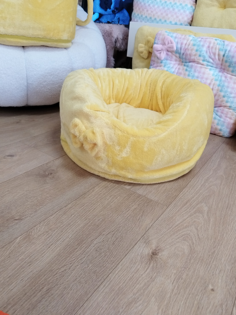 Housse pour Pouf Pilou Jaune Citron