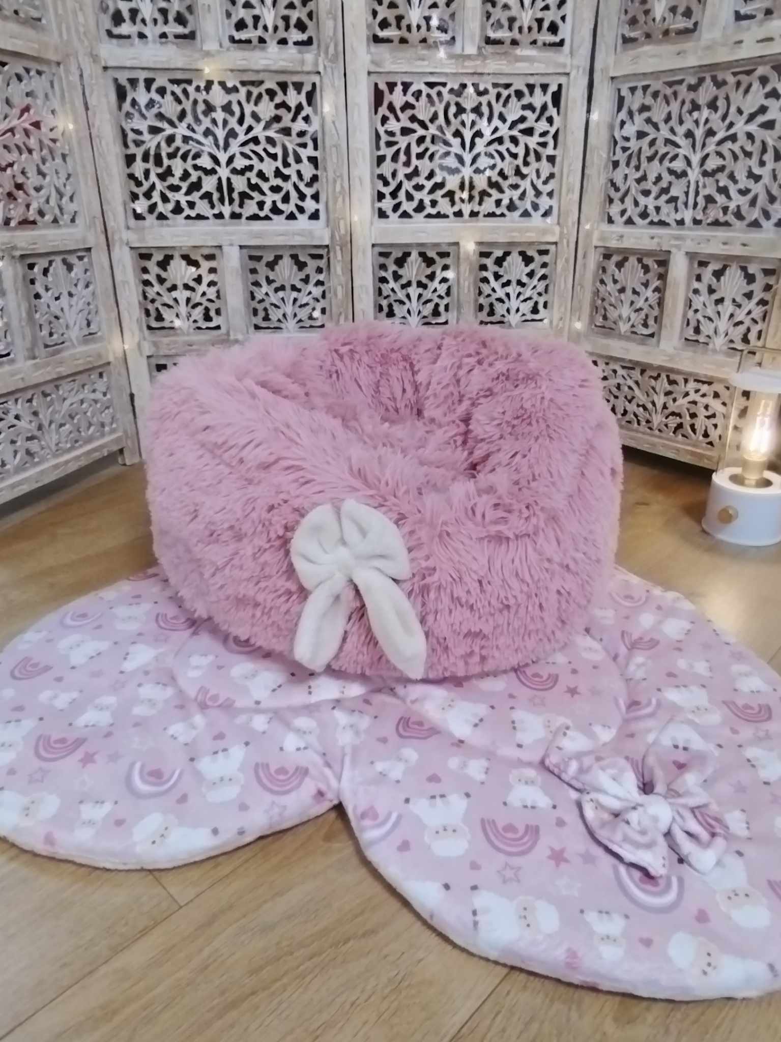 Housse Pouf La Danse des Saisons - Rose
