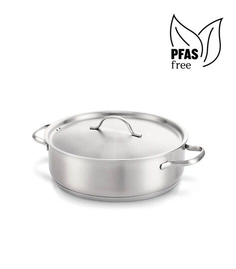 sauteuse avec couvercle tout inox diamètre 24cm, lauzanne, beka