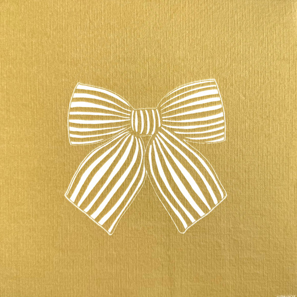 20 serviettes 40/40 Noeud Or