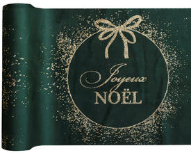 Chemin ornement vert/or