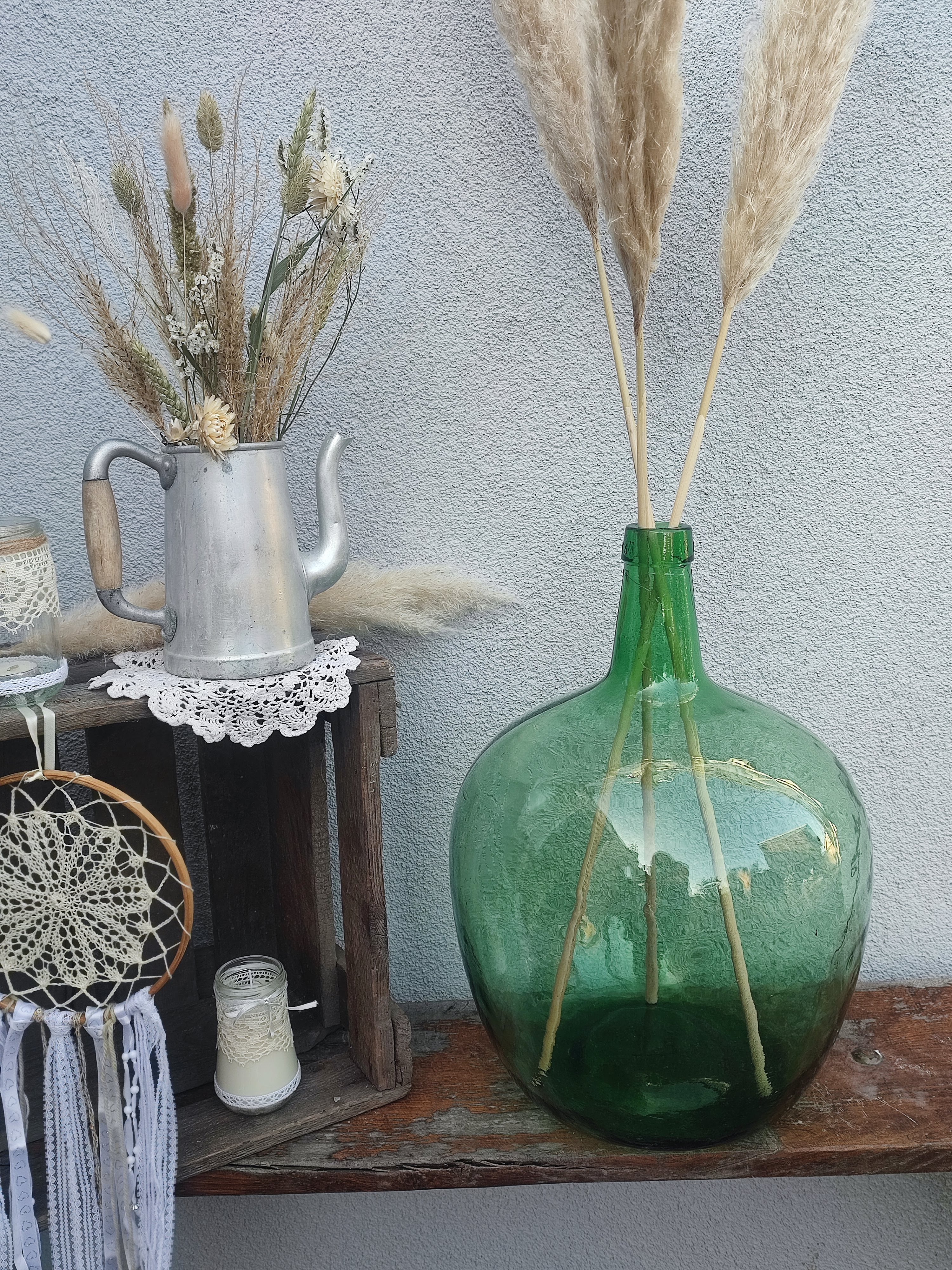 Grande Dame-Jeanne classique verte