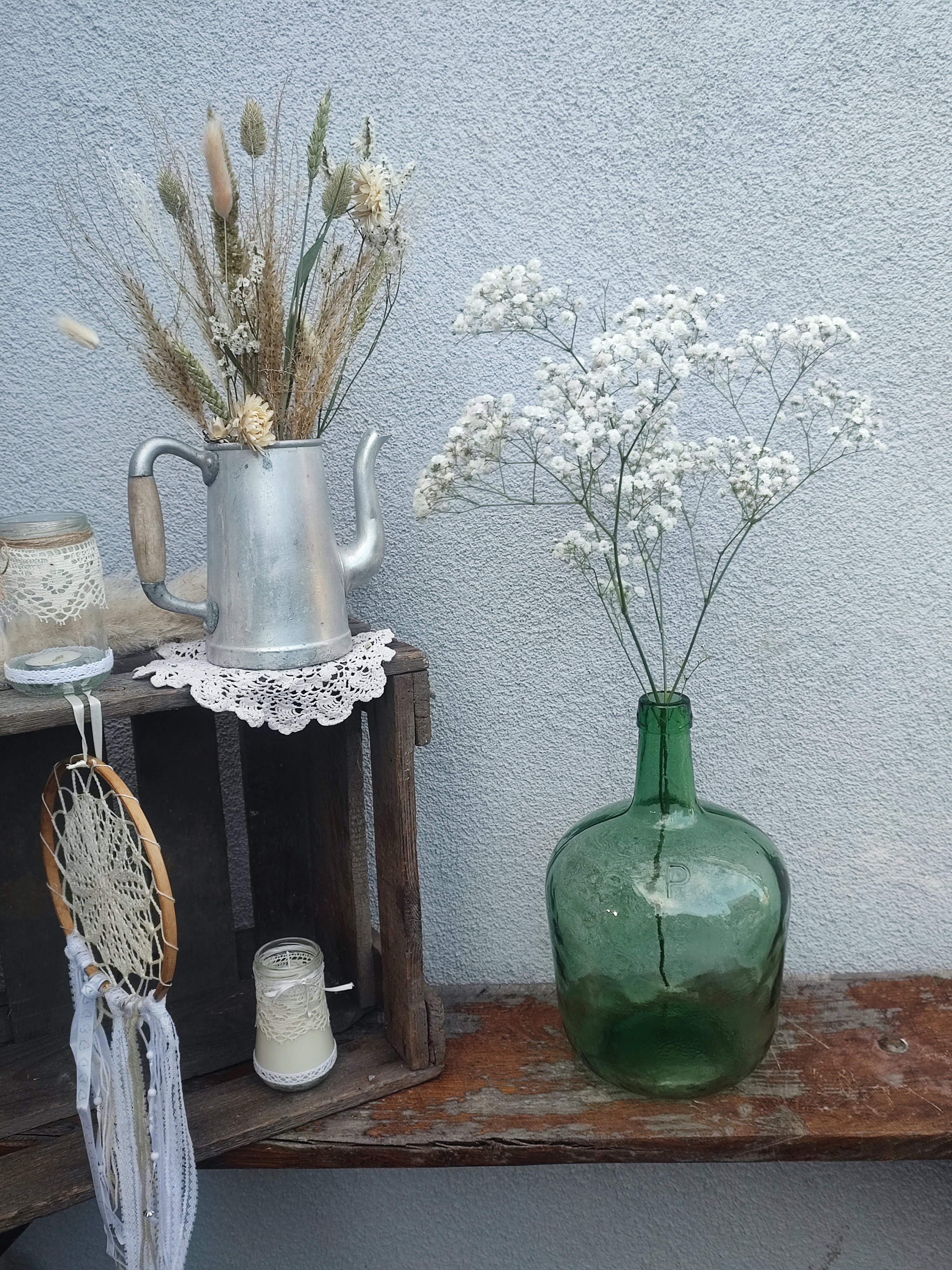 Moyenne dame-jeanne classique verte