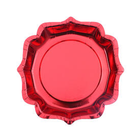 10 assiettes Rouge 21cm