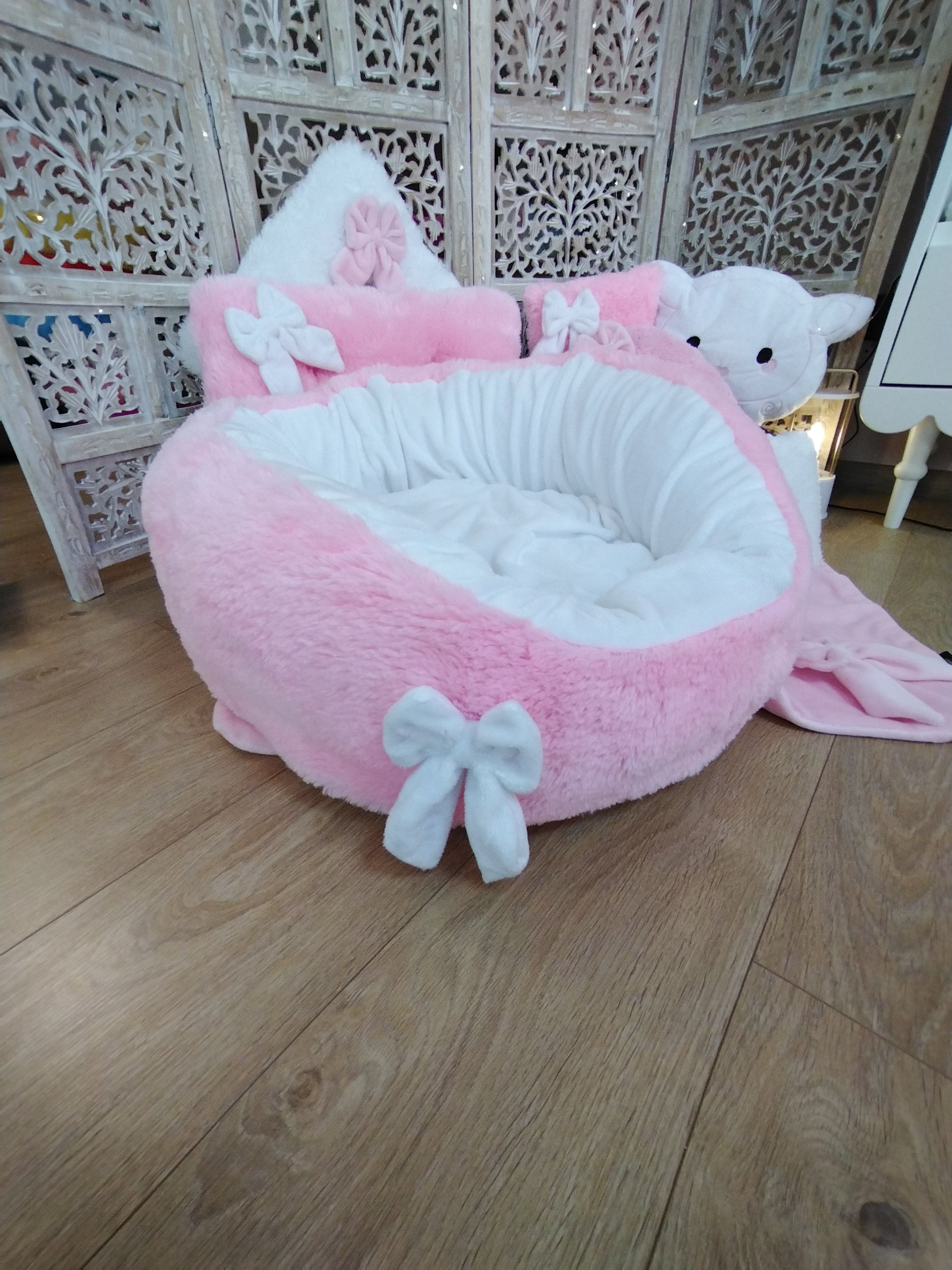 Housse Pouf - Fluffy Rose