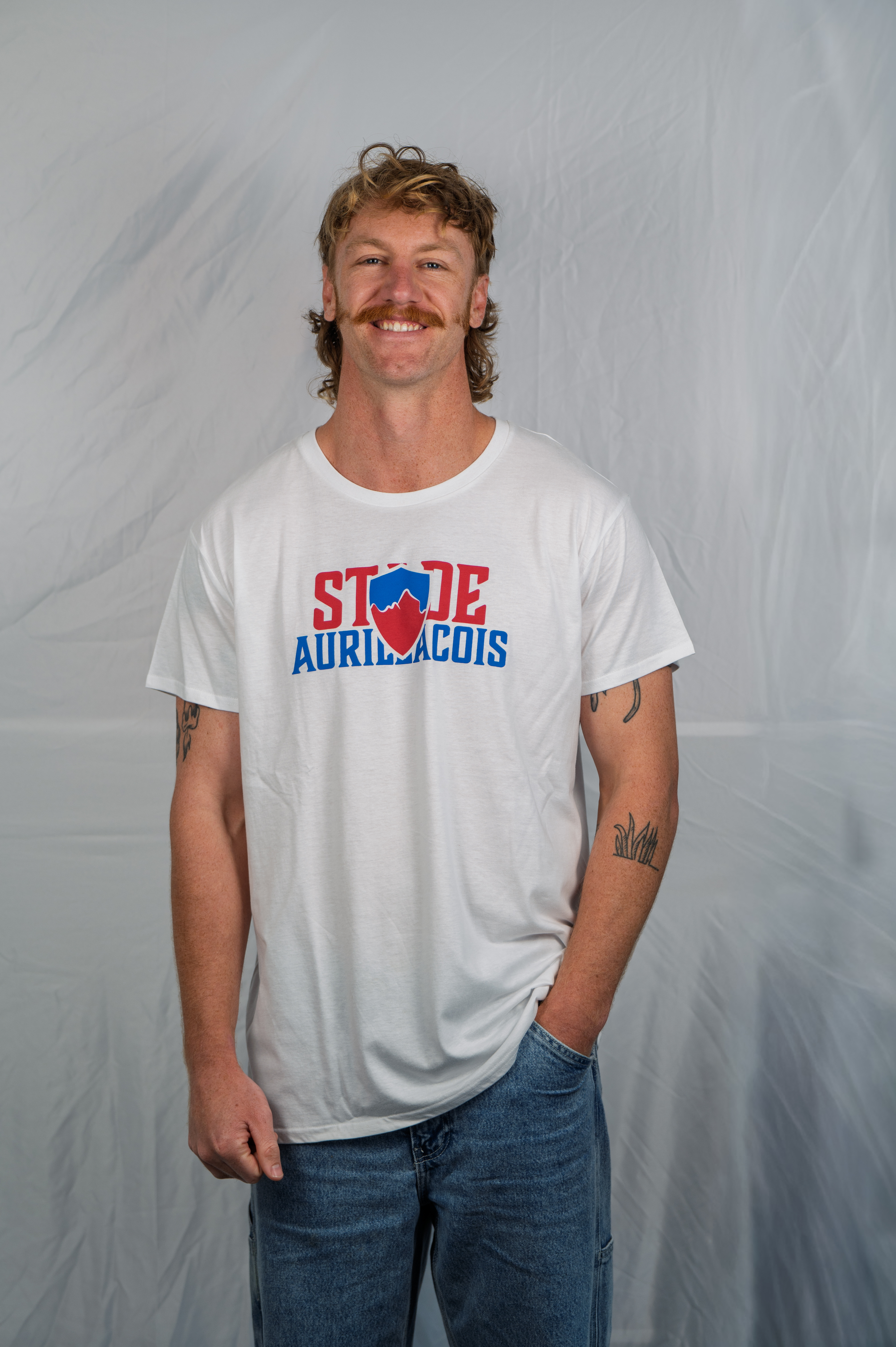 T-Shirt Homme Stade Aurillacois blanc