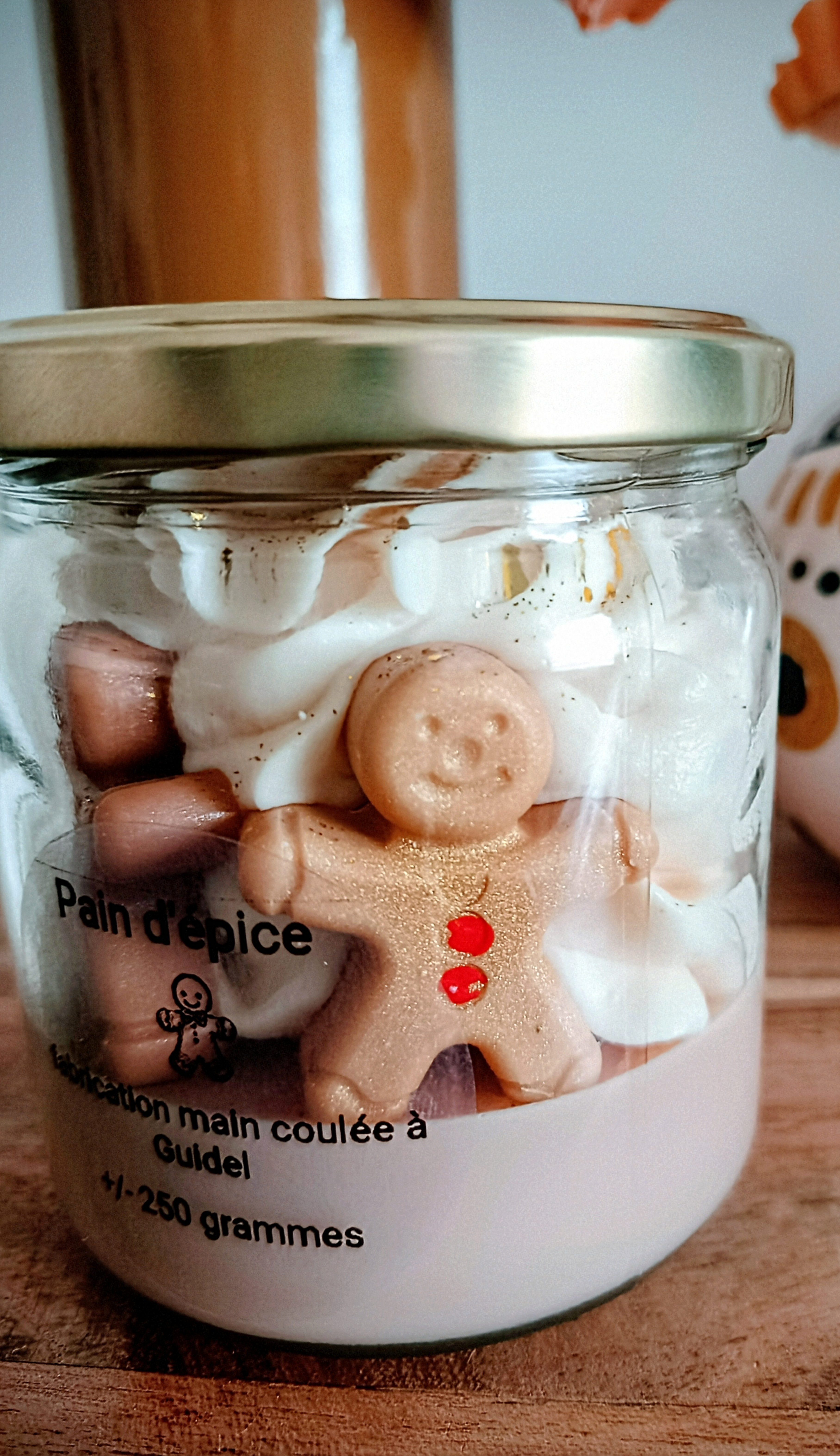 bougie gourmande pain d'épice 