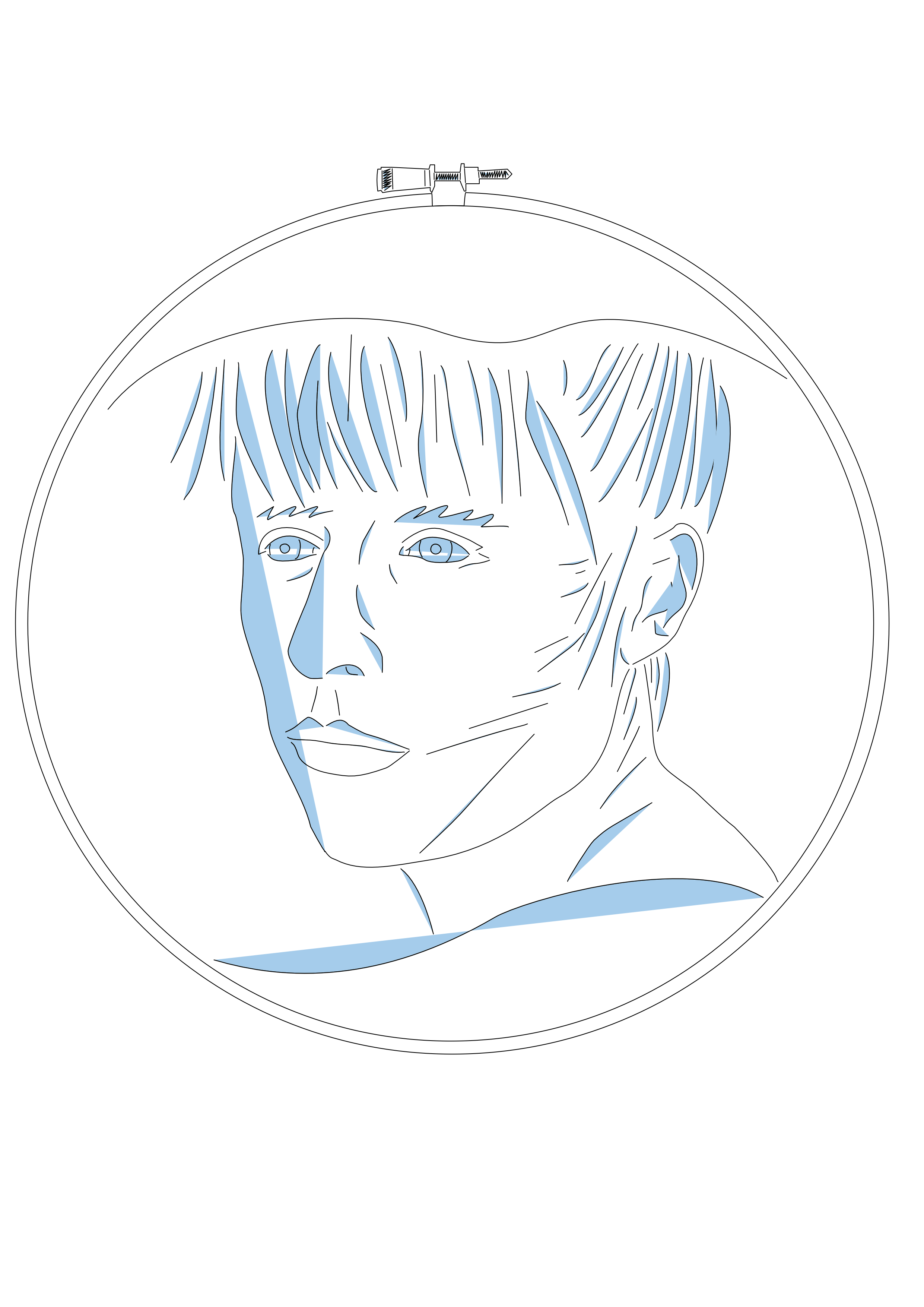 CERCLE BRODÉ PERSONNALISÉ