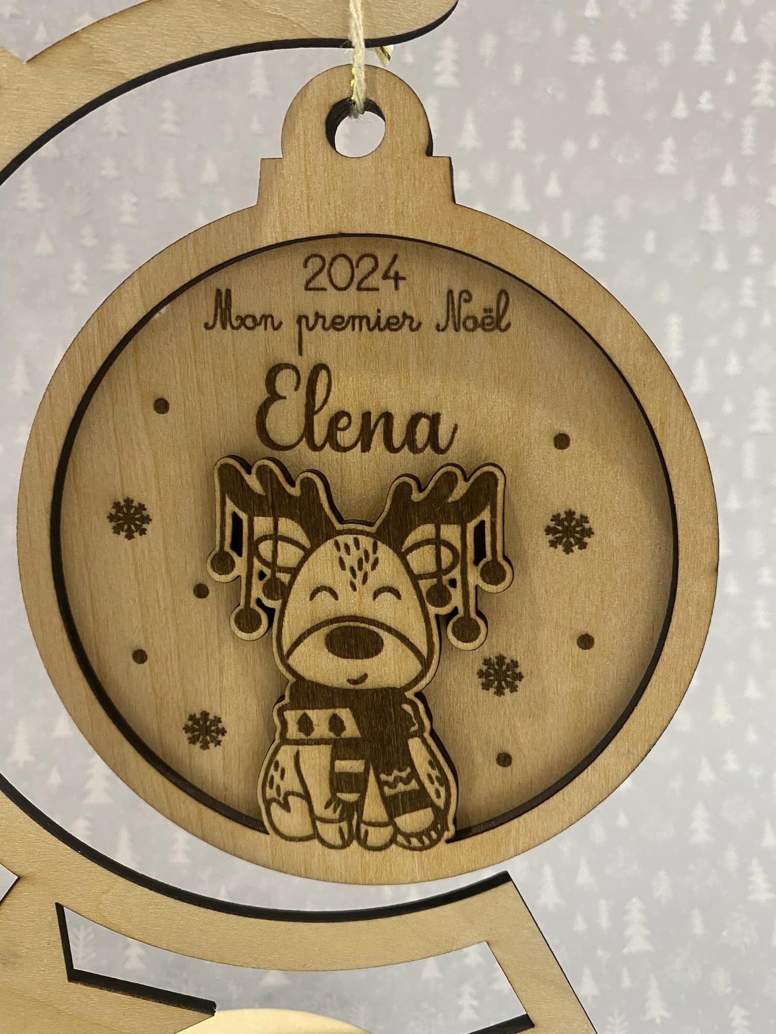 Boule personnalisée - mon premier Noël