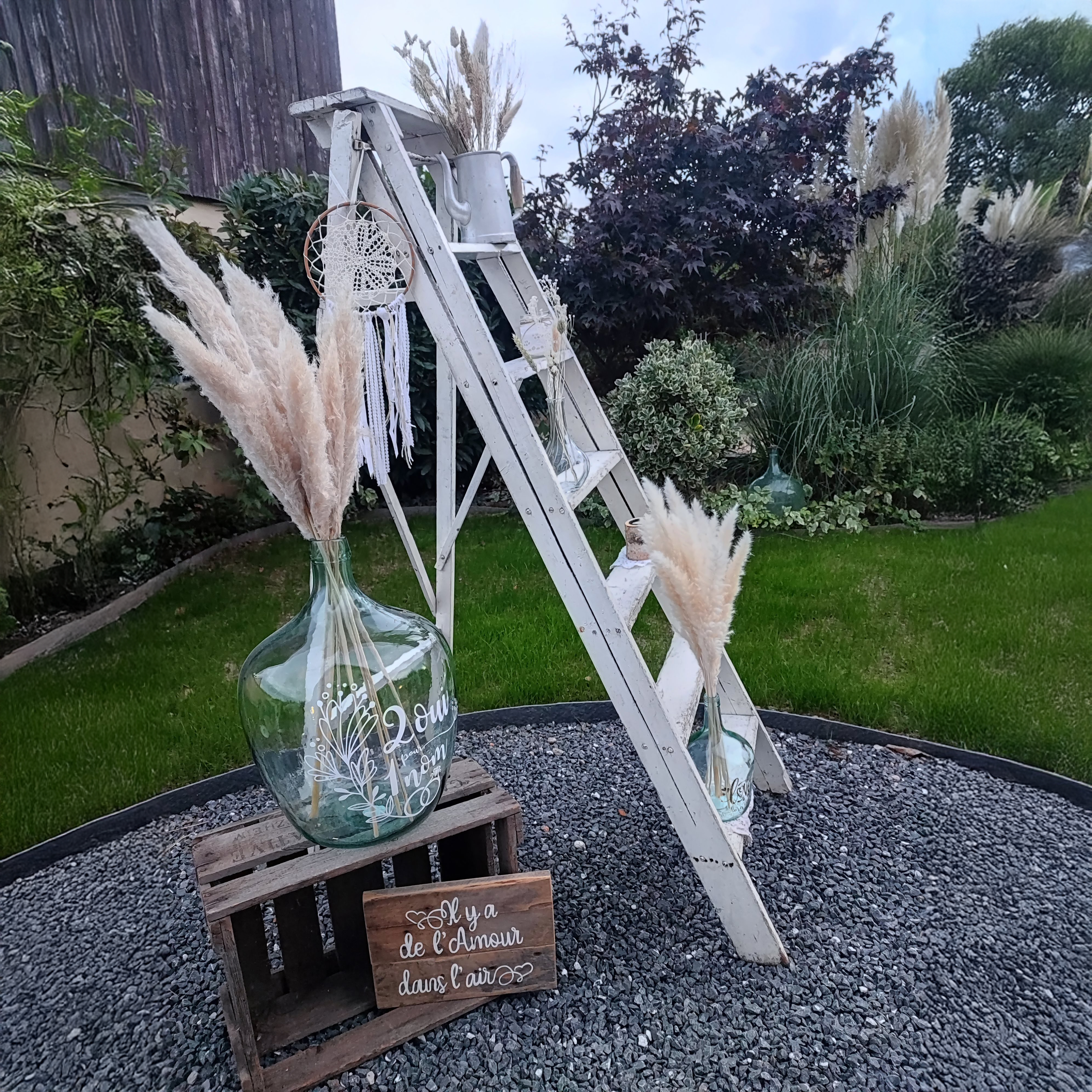 Escabeau blanc 7 marches