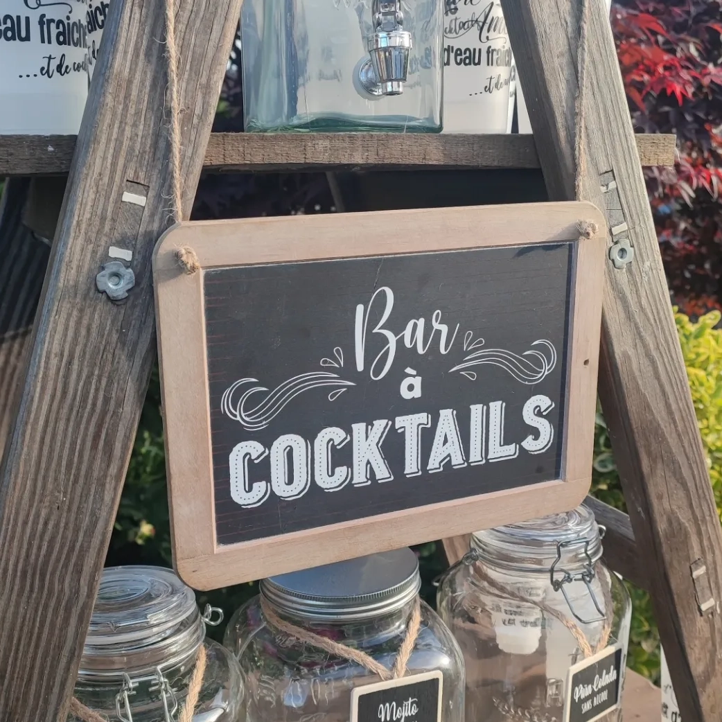 Ardoise ancienne “Bar à cocktails”