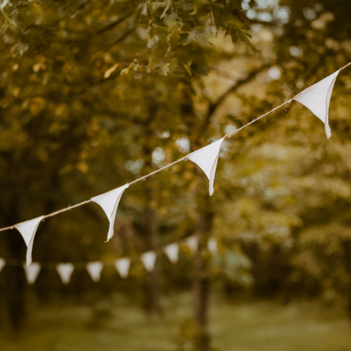 Lot de 11 fanions blancs