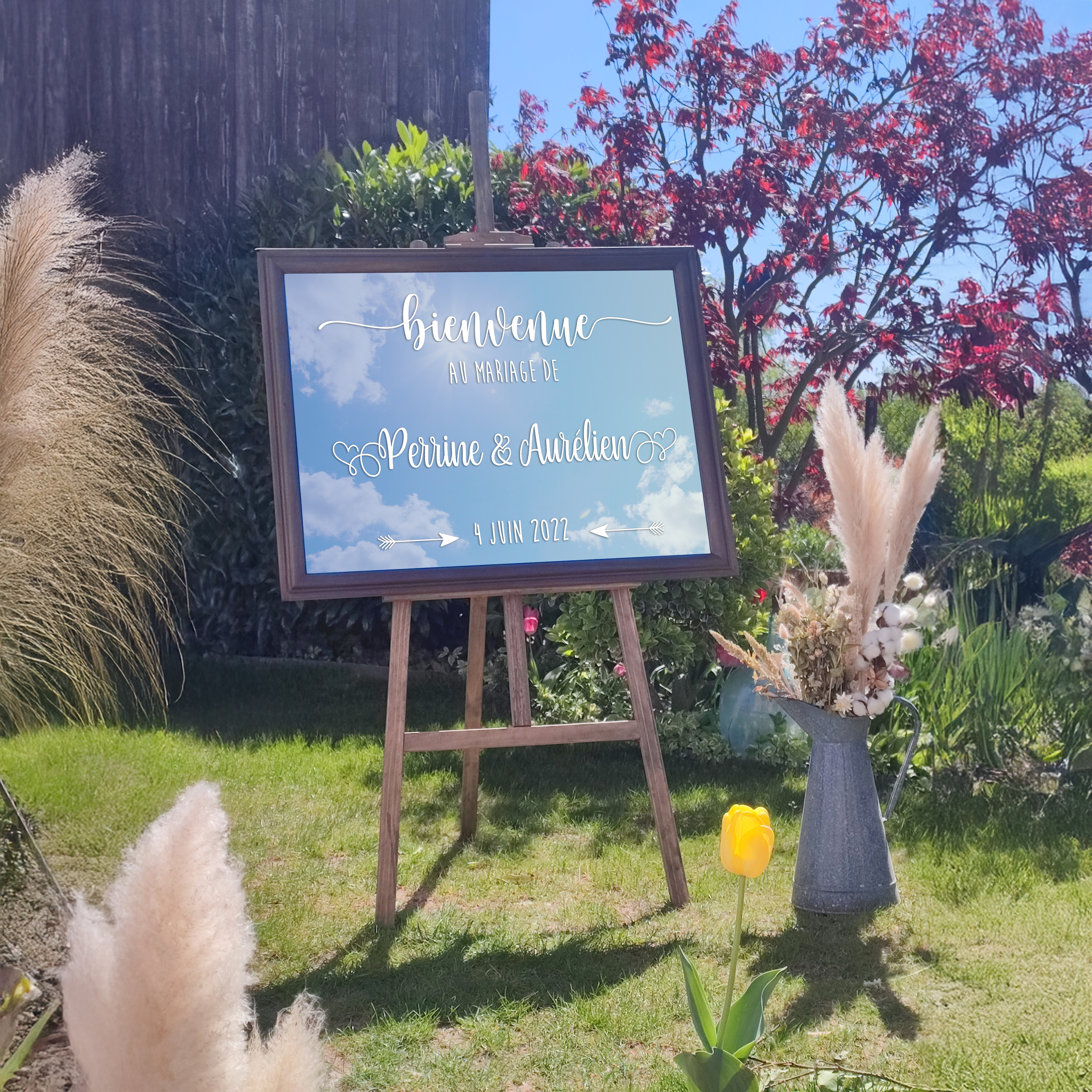 Miroir + sticker personnalisé