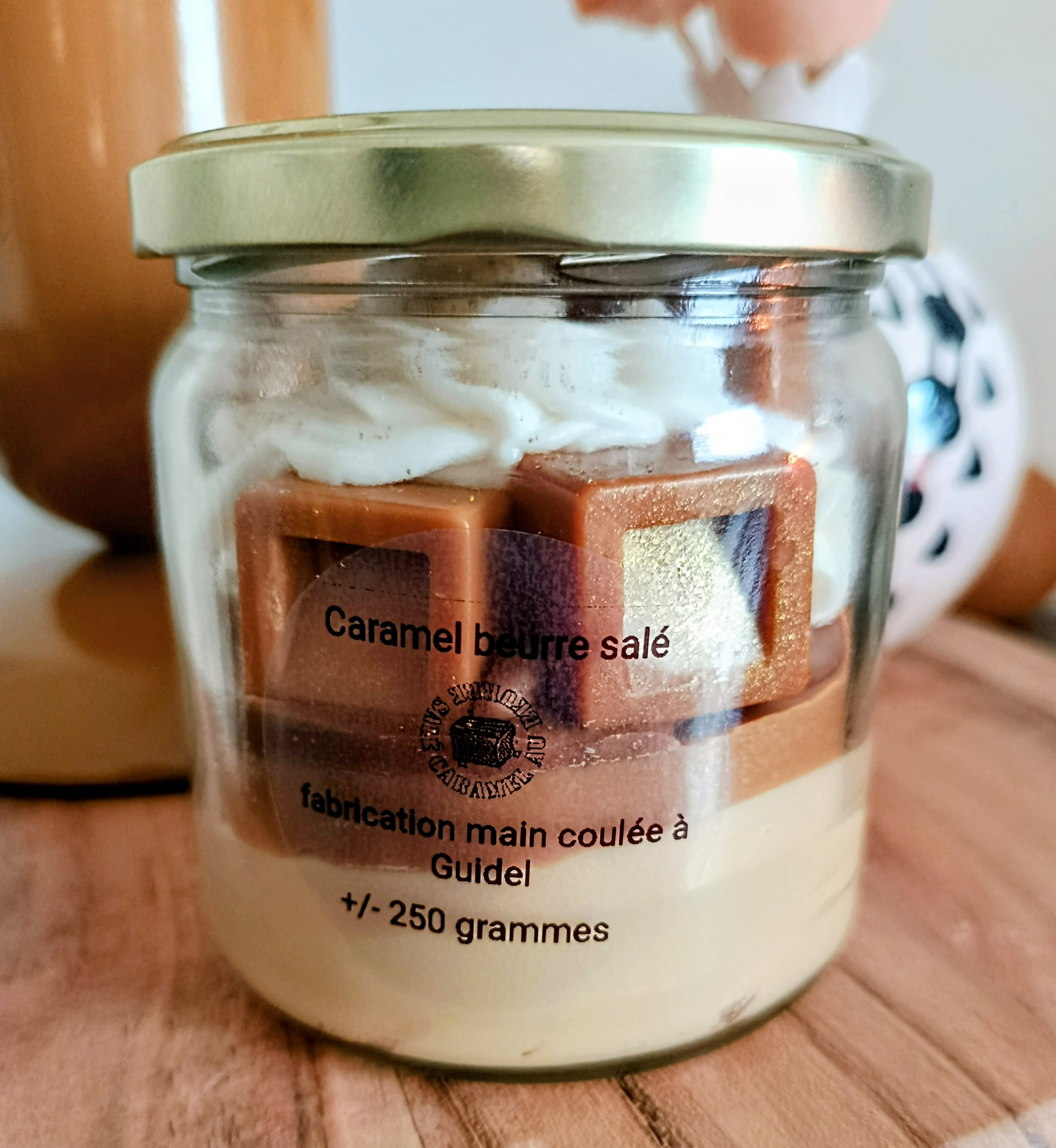 bougie gourmande caramel beurre salé 