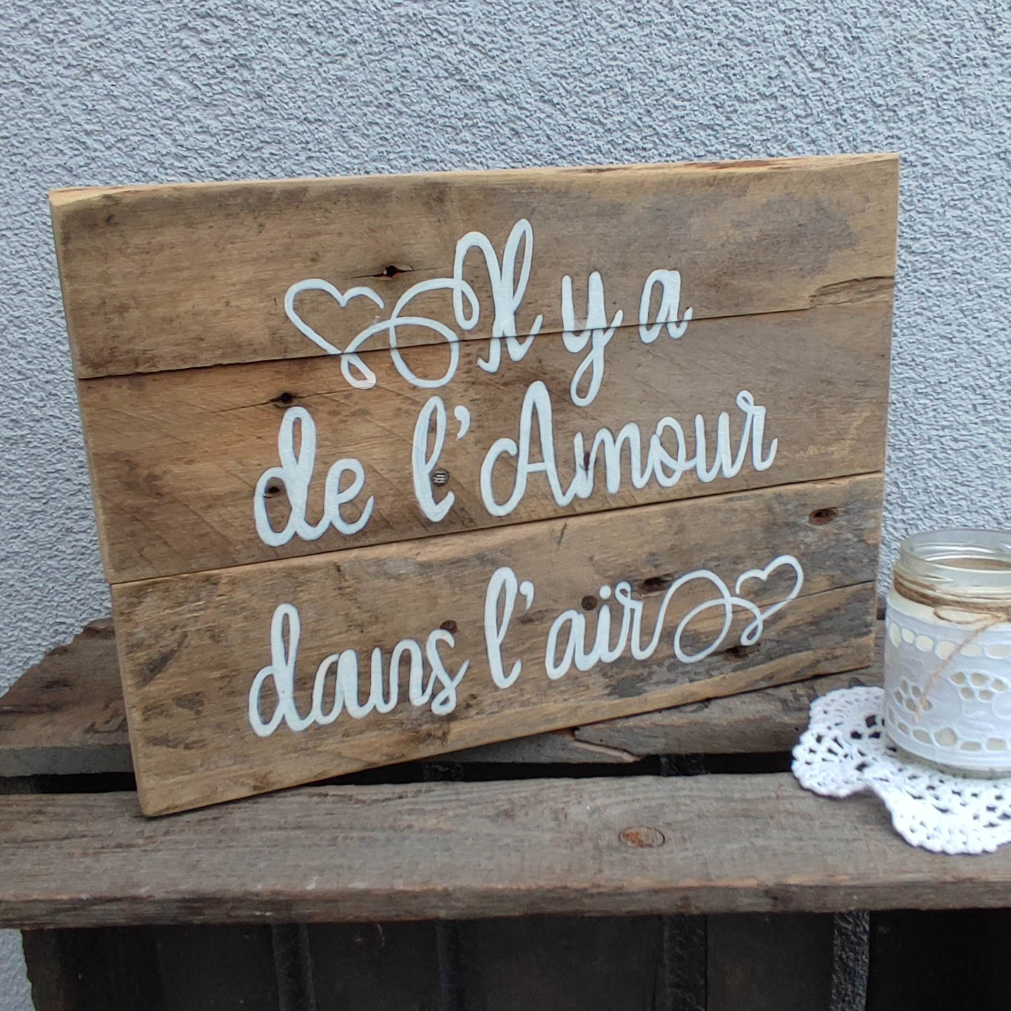 Panneau “Il y a de l’amour dans l’air”