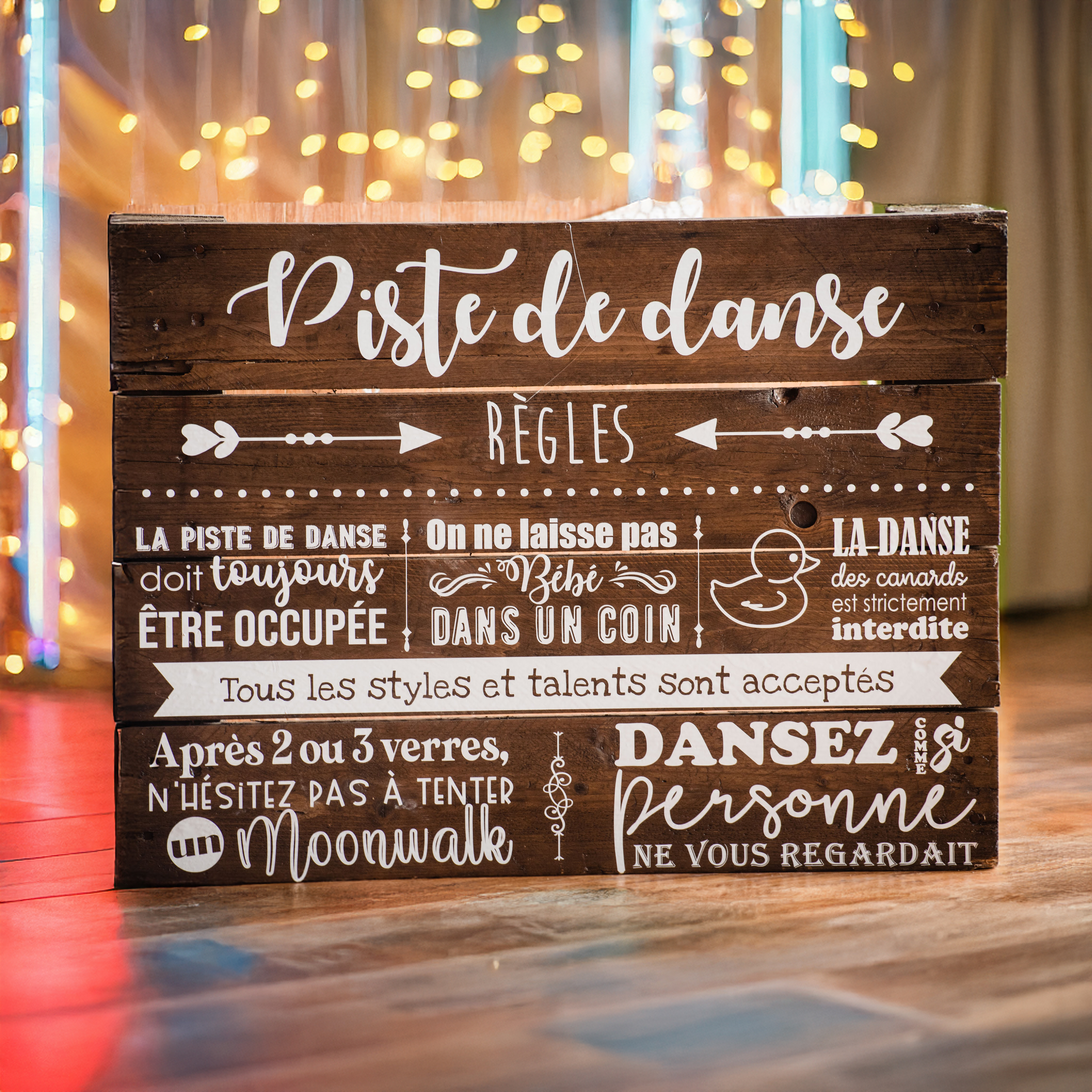 Palette piste de danse