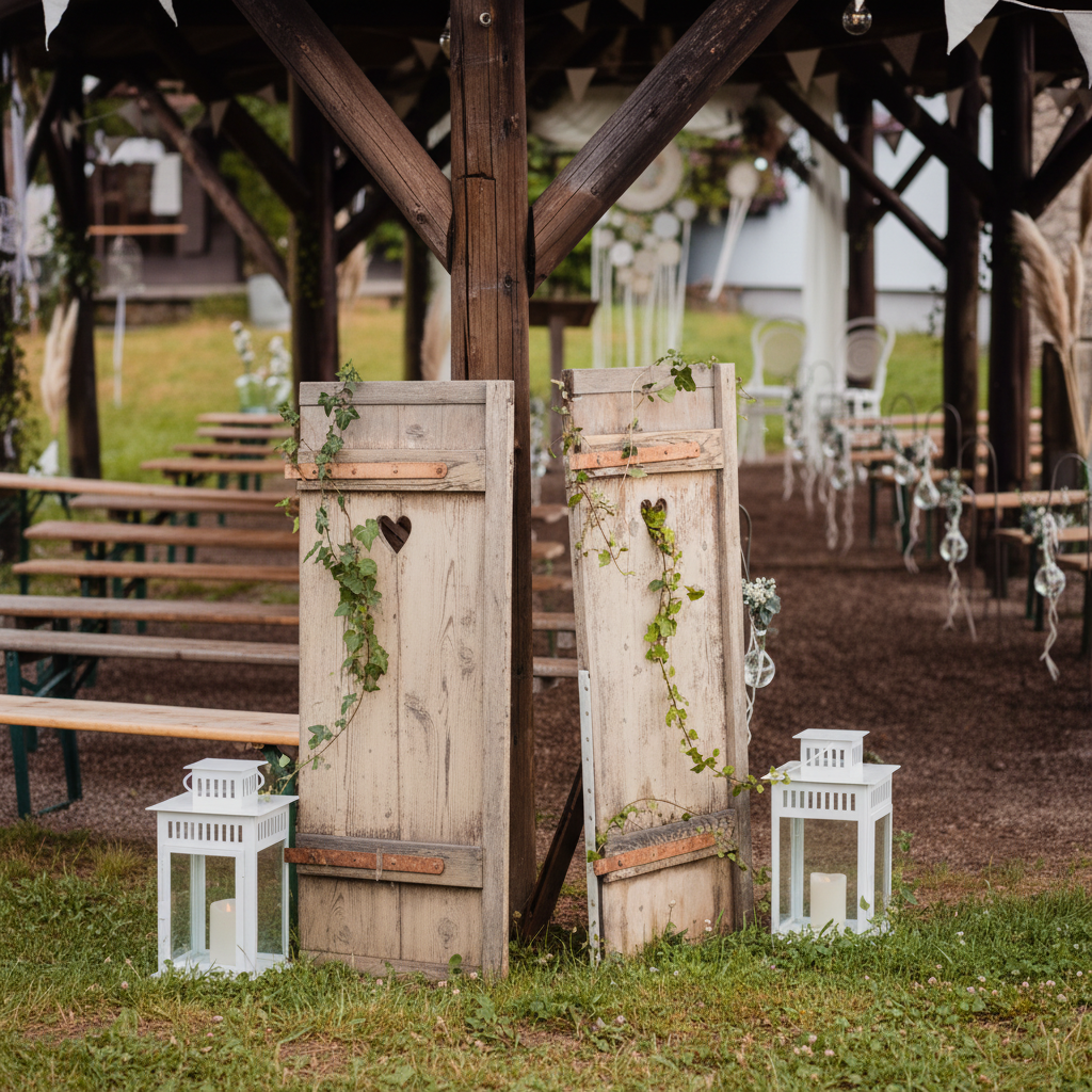 Paire de volets anciens