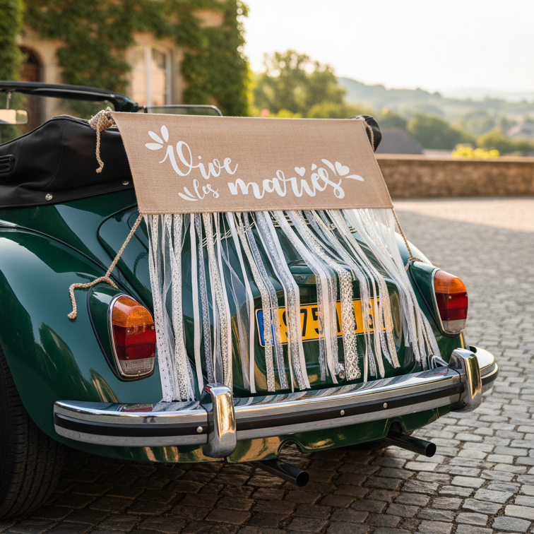 Vive les mariés voiture