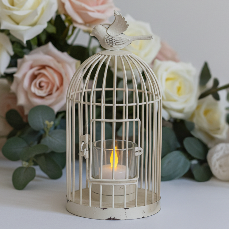 Cage à oiseaux bougeoir