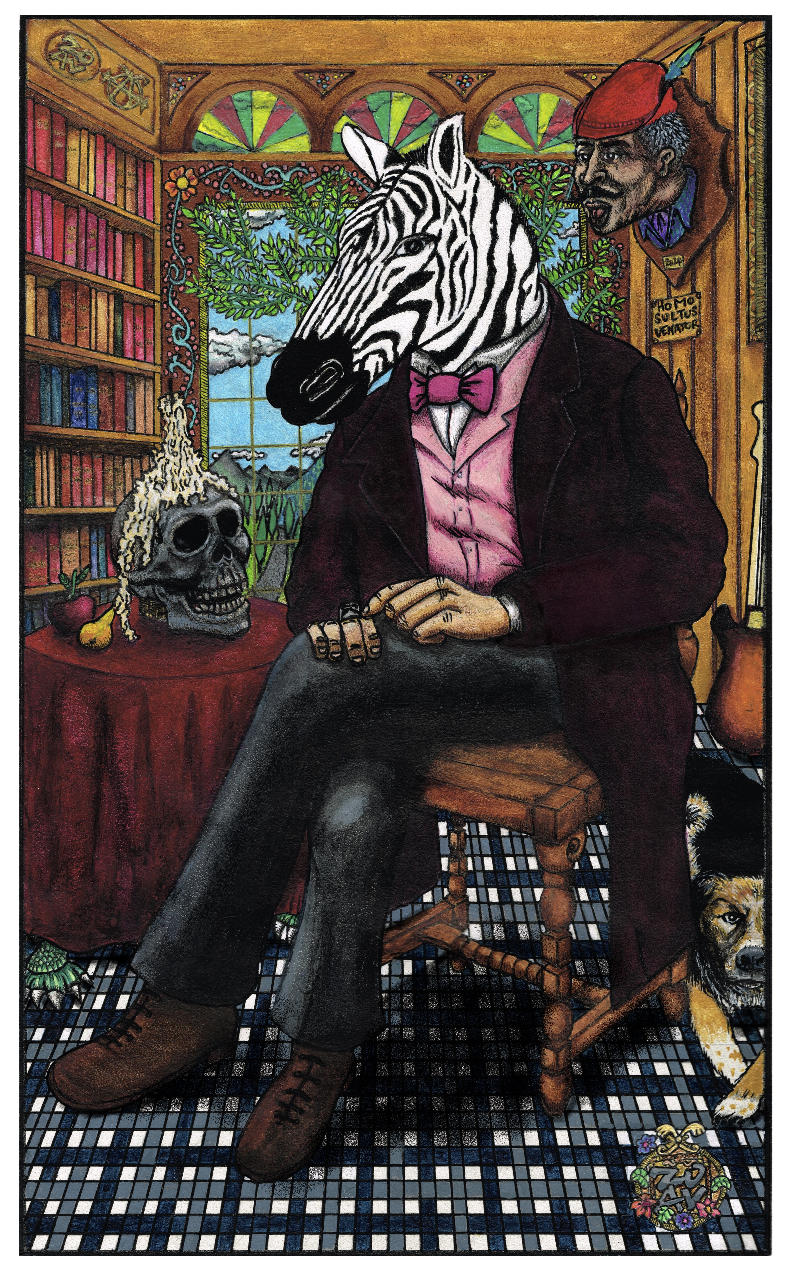 "Zebra's Vanities" - impression HD sur dibond - 46 cm x 74 cm