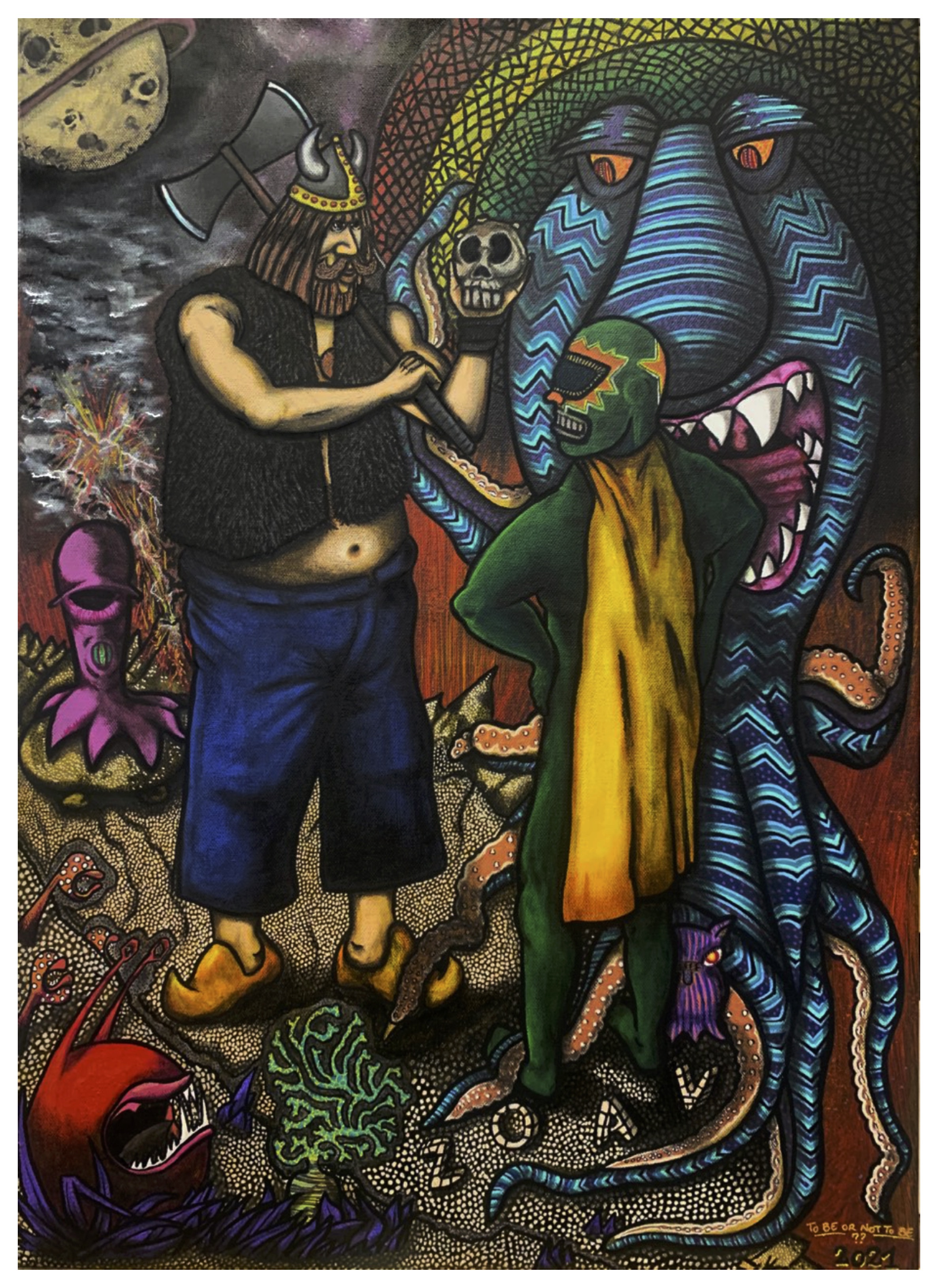 "To Be Or Not To Be" - impression HD sur dibond - 40 cm x 55 cm