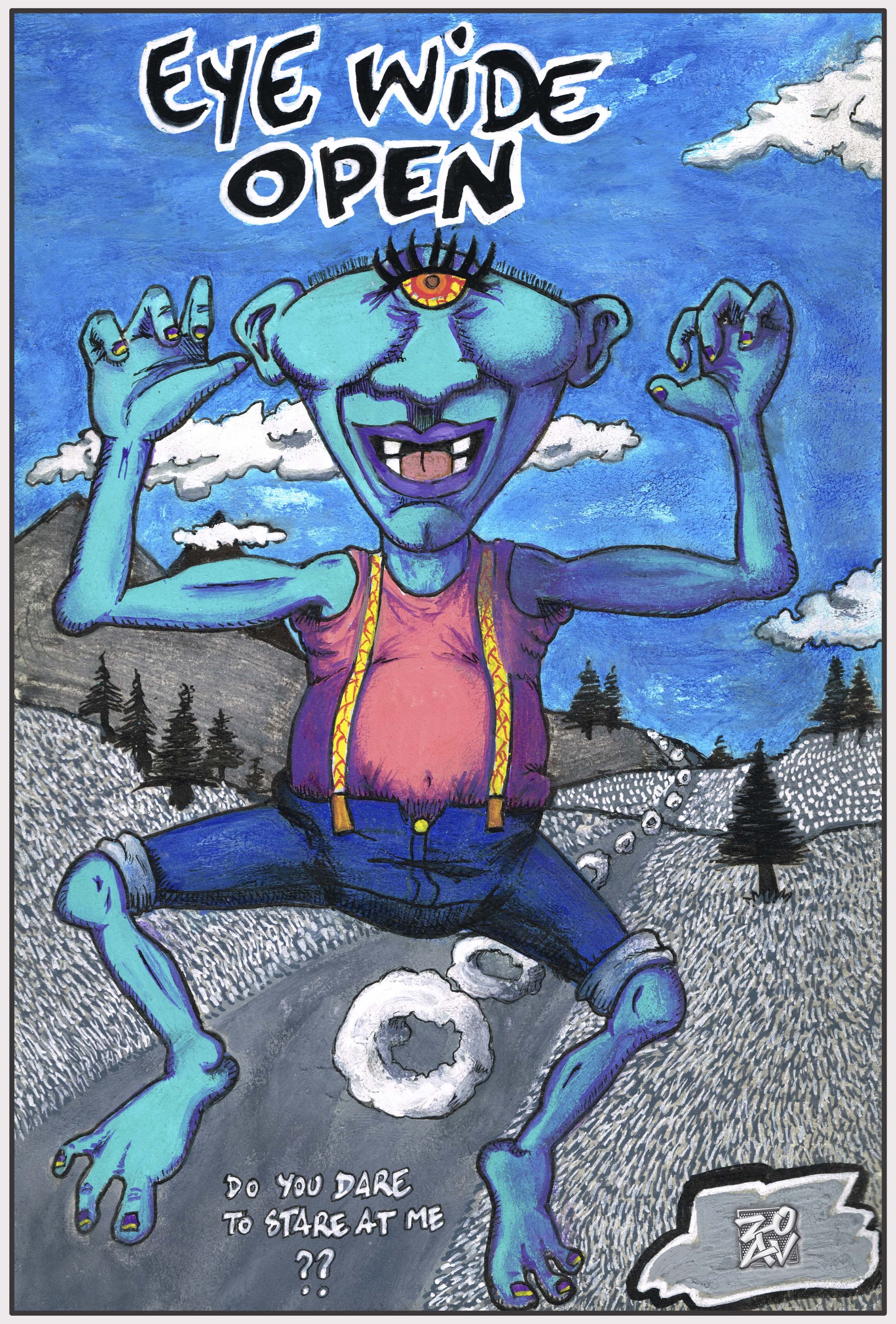 "Eye Wide Open" - impression HD sur dibond - 44 cm x 65 cm 