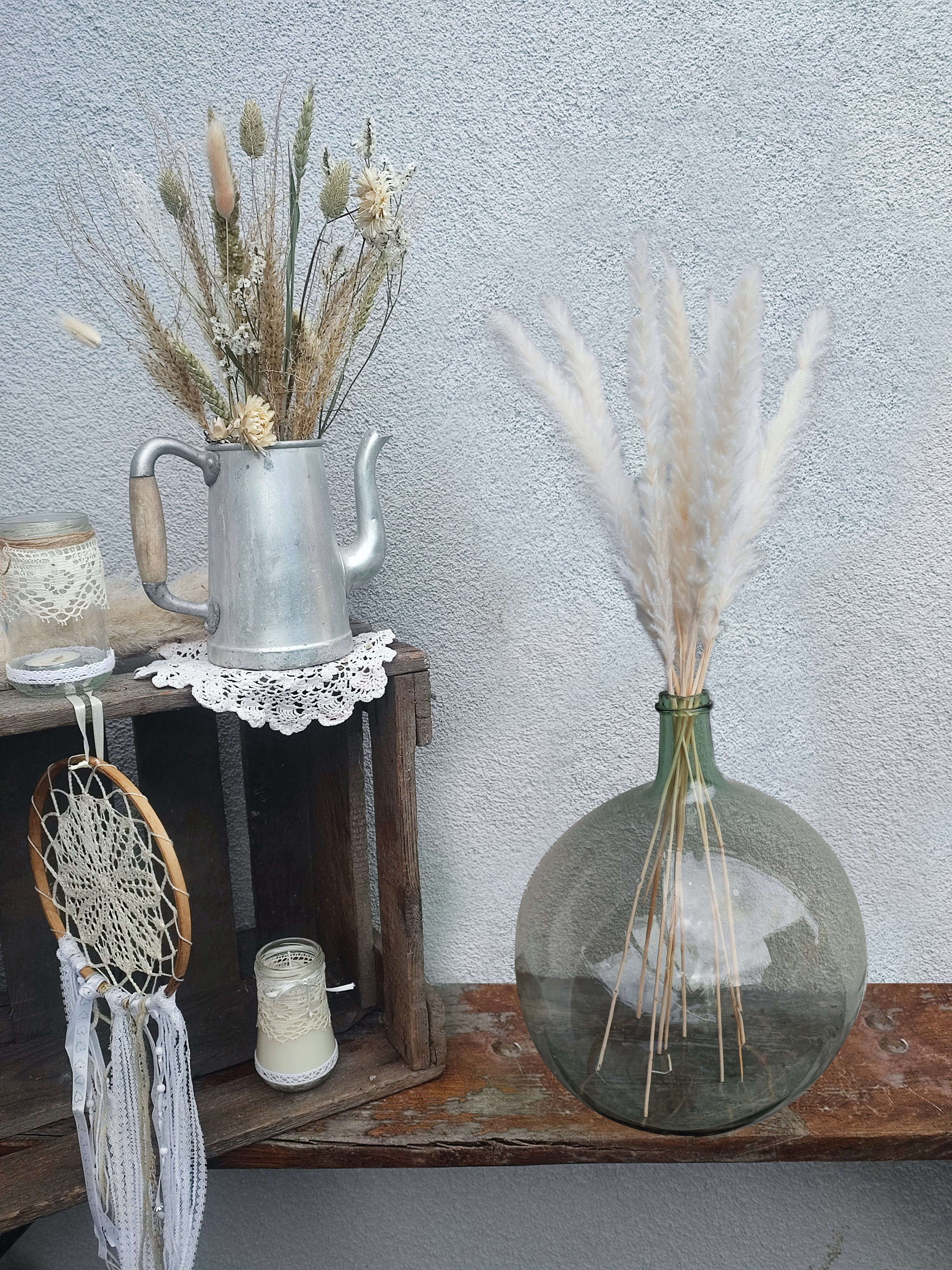 Grande Dame-Jeanne boule vert d’eau